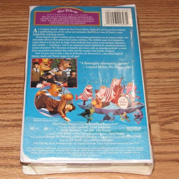 Walt Disney Masterpiece Collection “BEDKNOBS AND BROOMSTICKS” (VHS)~SEALED! - Picture 2 of 4